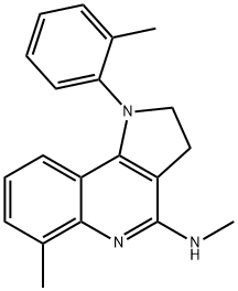 1-(2-methylphenyl)-4-methylamino-6-methyl-2,3-dihydropyrrolo(3,2-c)quinoline