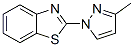 Benzothiazole, 2-(3-methyl-1H-pyrazol-1-yl)- (9CI)