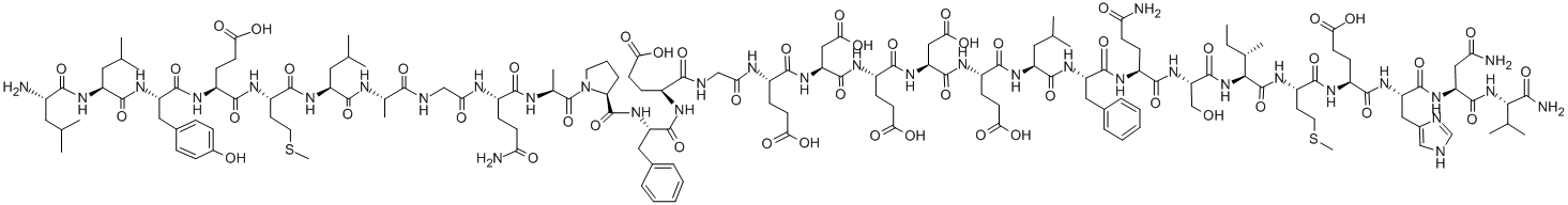 LEU-LEU-TYR-GLU-MET-LEU-ALA-GLY-GLN-ALA-PRO-PHE-GLU-GLY-GLU-ASP-GLU-ASP-GLU-LEU-PHE-GLN-SER-ILE-MET-GLU-HIS-ASN-VAL-NH2