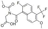 N-((2-fluoro-6-methoxy-5-(trifluoromethyl)-1-naphthalenyl)carbonyl)-N-(methoxycarbonyl)glycine