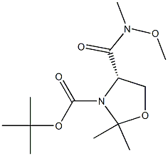 (S)-3-N-BOC-4-(甲氧基-甲基-氨基甲酰胺基)-2,2-二甲基噁唑烷