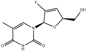 3'-deoxy-2',3'-didehydro-2'fluorothymidine