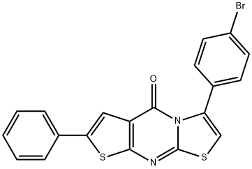 3-(4-Bromophenyl)-7-phenyl-5H-thiazolo(3,2-a)thieno(2,3-d)pyrimidin-5- one