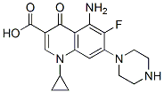 5-amino-1-cyclopropyl-6-fluoro-4-oxo-7-piperazin-1-yl-quinoline-3-carb oxylic acid
