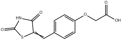 2-[4-[(2,4-Dioxo-5-thiazolidinylidene)methyl]phenoxy]-acetic acid