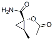 Cyclopropanecarboxamide, 1-(acetyloxy)-2-methyl-, cis- (9CI)