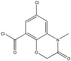 6-CHLORO-3,4-DIHYROGEN-4-METHYL-3-OXO-2H-1,4-BENZOXAZOLE-8-ACYLCHLORIDE