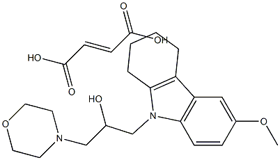 but-2-enedioic acid, 2-[6-methoxy-2-(morpholin-4-ylmethyl)-1,2,3,4-tet rahydrocarbazol-9-yl]ethanol
