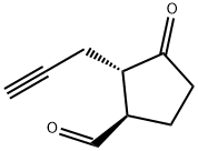 Cyclopentanecarboxaldehyde, 3-oxo-2-(2-propynyl)-, trans- (9CI)