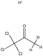 2-Propanone,  1,1,1-trichloro-,  conjugate  acid  (9CI)
