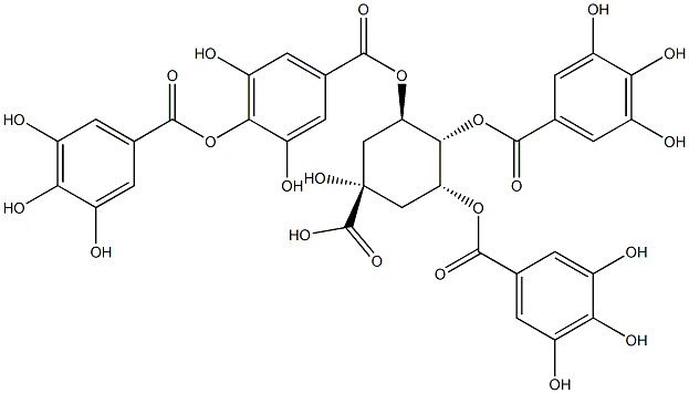 3-O-digalloyl-4,5-di-O-galloylquinic acid