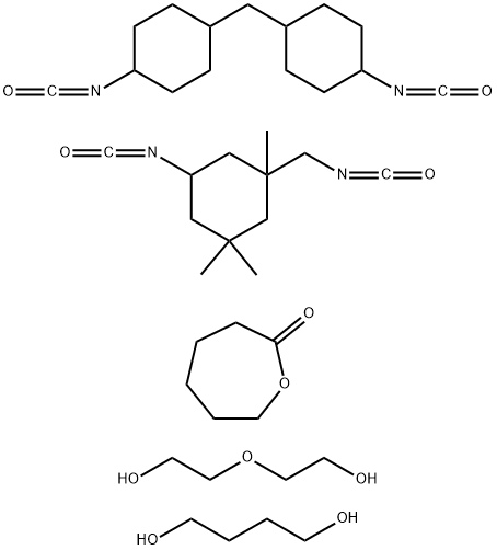 2-Oxepanone, polymer with 1,4-butanediol, 5-isocyanato-1-(isocyanatomethyl) -1,3,3-trimethylcyclohexane, 1,1'-methylenebis[4-isocyanatocyclohexane] and 2,2'-oxybis[ethanol]