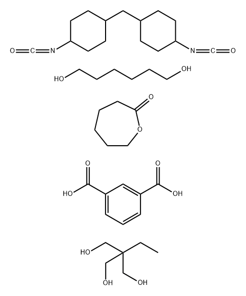 1,3-Benzenedicarboxylic acid, polymer with 2-ethyl-2-(hydroxymethyl)-1,3-propanediol, 1,6-hexanediol, 1,1-methylenebis4-isocyanatocyclohexane and 2-oxepanone