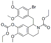 2(1H)-Isoquinolinecarboxylic  acid,  1-[(2-bromo-4,5-dimethoxyphenyl)methyl]-7-[(ethoxycarbonyl)oxy]-3,4-dihydro-6-methoxy-,  ethyl  ester