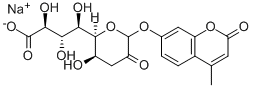 4-METHYL-2-OXO-2H-1-BENZOPYRAN-7-YL 3-DEOXY-D-GLYCERO-ALPHA-D-GALACTO-2-NONULOPYRANOSIDONIC ACID MONOSODIUM SALT