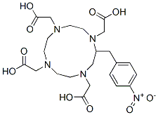 2-(4-nitrobenzyl)-1,4,7,10-tetraazacyclododecane-N,N',N'',N'''-tetraacetic acid