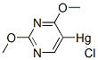 Mercury, chloro(2,4-dimethoxy-5-pyrimidinyl)- (9CI)