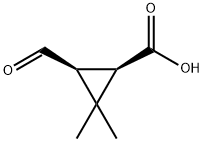 Cyclopropanecarboxylic acid, 3-formyl-2,2-dimethyl-, cis- (9CI)