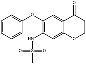 N-(3,4-二氢-4-氧代-6-苯氧基- 2H-1-苯并吡喃 -7-基) -甲磺酰胺