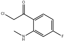 Ethanone, 2-chloro-1-[4-fluoro-2-(methylamino)phenyl]- (9CI)