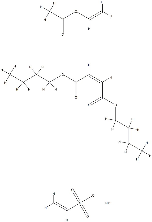 2-Butenedioic acid (Z)-, dibutyl ester, polymer with ethenyl acetate and sodium ethenesulfonate