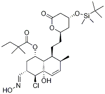 [1S-[1α,3α,4β,4aα,7β,8β(2S*,4S*)]]-2,2-DiMethylbutanoic Acid 4-Chloro-8-[2-[4-[[(1,1-diMethylethyl)diMethylsilyl]oxy]tetrahydro-6-oxo-2H-pyran-2-yl]ethyl]-1,2,3,4,4a,7,8,8a-octahydro-4a-hydroxy-3-[(hydroxyiMino)Methyl]-7-Methyl-1-naphthalenyl Ester