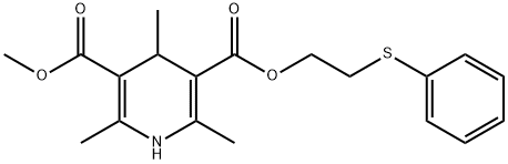 2-phenylsulfanylethyl methyl 2,4,6-trimethyl-1,4-dihydropyridine-3,5-d icarboxylate