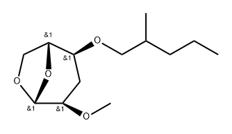 .beta.-D-ribo-Hexopyranose, 1,6-anhydro-3-deoxy-2-O-methyl-4-O-(2-methylpentyl)-