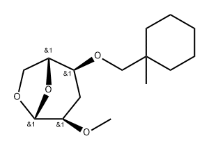 .beta.-D-ribo-Hexopyranose, 1,6-anhydro-3-deoxy-2-O-methyl-4-O-(1-methylcyclohexyl)methyl-