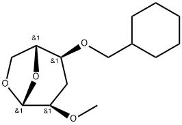 .beta.-D-ribo-Hexopyranose, 1,6-anhydro-4-O-(cyclohexylmethyl)-3-deoxy-2-O-methyl-
