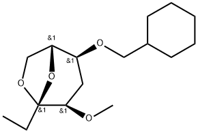 .beta.-D-ribo-3-Octulopyranose, 3,8-anhydro-6-O-(cyclohexylmethyl)-1,2,5-trideoxy-4-O-methyl-