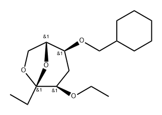 .beta.-D-ribo-3-Octulopyranose, 3,8-anhydro-6-O-(cyclohexylmethyl)-1,2,5-trideoxy-4-O-ethyl-