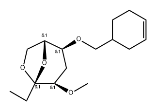 .beta.-D-ribo-3-Octulopyranose, 3,8-anhydro-6-O-(3-cyclohexen-1-ylmethyl)-1,2,5-trideoxy-4-O-methyl-
