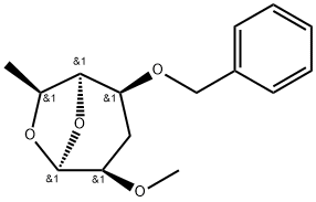 .beta.-L-manno-Heptopyranose, 1,6-anhydro-3,7-dideoxy-2-O-methyl-4-O-(phenylmethyl)-