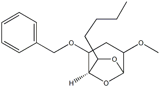 6,8-Dioxabicyclo3.2.1octane, 7-butyl-4-methoxy-2-(phenylmethoxy)-, 1S-(endo,endo,endo)-