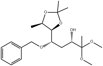 allo-2-Octulose, 1,4,8-trideoxy-6,7-O-(1-methylethylidene)-5-O-(phenylmethyl)-, dimethyl acetal