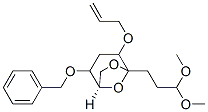 6,8-Dioxabicyclo3.2.1octane, 5-(3,3-dimethoxypropyl)-2-(phenylmethoxy)-4-(2-propenyloxy)-, 1R-(exo,exo)-