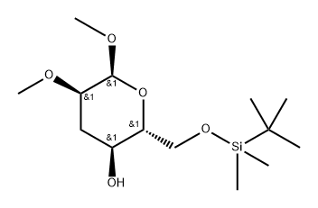.alpha.-D-ribo-Hexopyranoside, methyl 3-deoxy-6-O-(1,1-dimethylethyl)dimethylsilyl-2-O-methyl-