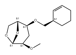 .beta.-D-ribo-Hexopyranose, 1,6-anhydro-4-O-(2-cyclohexen-1-ylmethyl)-3-deoxy-2-O-methyl-, (R)-