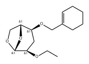 .beta.-D-ribo-Hexopyranose, 1,6-anhydro-4-O-(1-cyclohexen-1-ylmethyl)-3-deoxy-2-O-ethyl-