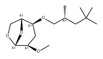 .beta.-D-ribo-Hexopyranose, 1,6-anhydro-3-deoxy-2-O-methyl-4-O-(2,4,4-trimethylpentyl)-, (R)-
