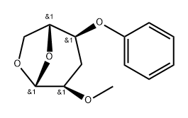 .beta.-D-ribo-Hexopyranose, 1,6-anhydro-3-deoxy-2-O-methyl-4-O-phenyl-