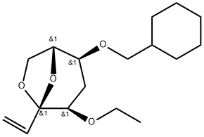 .beta.-D-ribo-Oct-1-en-3-ulopyranose, 3,8-anhydro-6-O-(cyclohexylmethyl)-1,2,5-trideoxy-4-O-ethyl-