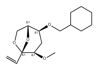 .beta.-D-ribo-Oct-1-en-3-ulopyranose, 3,8-anhydro-6-O-(cyclohexylmethyl)-1,2,5-trideoxy-4-O-methyl-