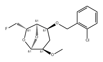 .alpha.-D-gulo-Heptopyranose, 1,6-anhydro-4-O-(2-chlorophenyl)methyl-3,7-dideoxy-7-fluoro-2-O-methyl-