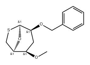 .beta.-lyxo-Hexopyranose, 1,3,6-trideoxy-1,6-epithio-4-O-methyl-2-O-(phenylmethyl)-