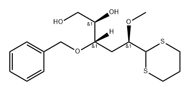D-ribo-Hexose, 3-deoxy-2-O-methyl-4-O-(phenylmethyl)-, cyclic 1,3-propanediyl dithioacetal