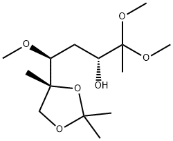 arabino-2-Heptulose, 1,4-dideoxy-6-C-methyl-5-O-methyl-6,7-O-(1-methylethylidene)-, dimethyl acetal
