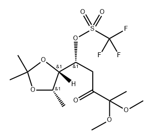 ribo-2,3-Octodiulose, 1,4,8-trideoxy-6,7-O-(1-methylethylidene)-, 2-(dimethyl acetal), trifluoromethanesulfonate