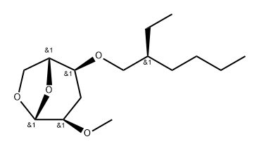 .beta.-D-ribo-Hexopyranose, 1,6-anhydro-3-deoxy-4-O-(2-ethylhexyl)-2-O-methyl-, (S)-